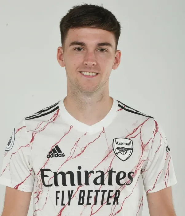 Framed Print : Arsenal First Team: 2020-21 Season Kick-Off Photocall - Kieran Tierney