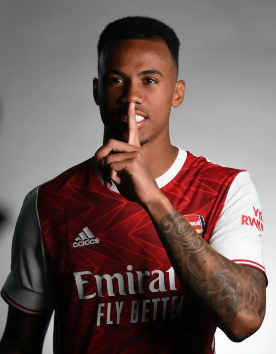 Framed Print : Arsenal First Team 2020-21: Welcome Gabriel Magalhaes