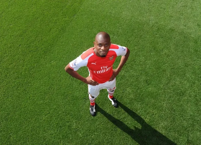 Framed Print : Arsenal First Team: Abou Diaby at Emirates Stadium (2014) Framed Print : Arsenal First Team: Abou Diaby at Emirates Stadium (2014)
