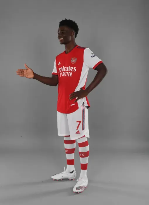Framed Print : Arsenal First Team: Bukayo Saka at 2021-22 Photocall Framed Print : Arsenal First Team: Bukayo Saka at 2021-22 Photocall