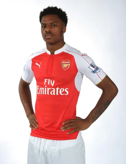Framed Print : Arsenal First Team: Chuba Akpom at 2015-16 Photocall Framed Print : Arsenal First Team: Chuba Akpom at 2015-16 Photocall