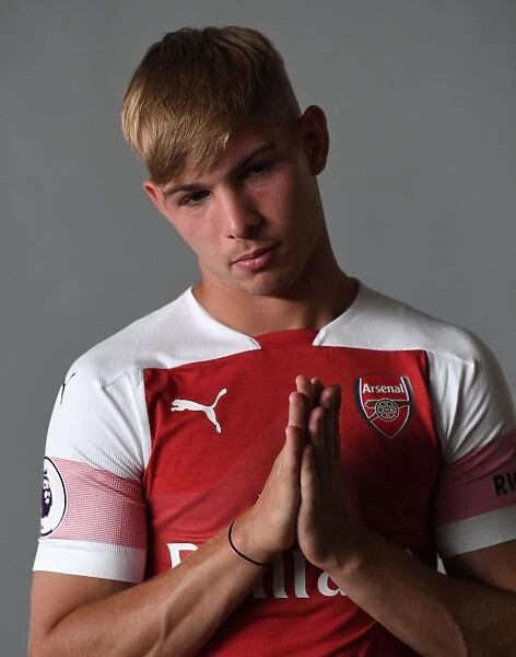 Arsenal First Team: Emile Smith Rowe at 2018 / 19 Photo Call