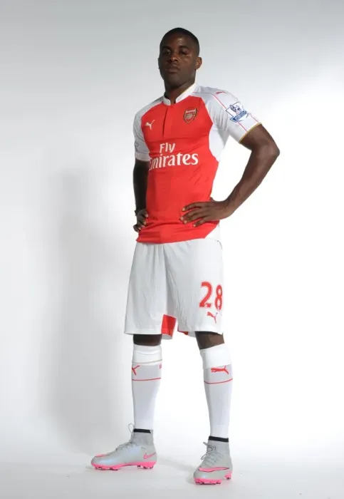 Framed Print : Arsenal First Team: Joel Campbell at Arsenal Training Ground, 2015