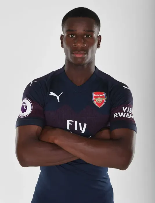 Framed Print : Arsenal First Team: Jordi Osei-Tutu at 2018 / 19 Photo Call