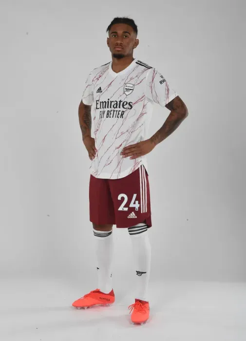 Framed Print : Arsenal First Team: Reiss Nelson at Training, 2020-21 Season