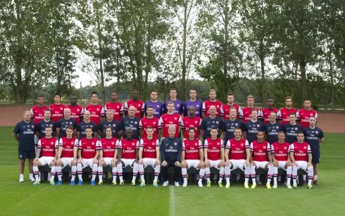 Framed Print : Arsenal First Team Squad 2013-14: The Complete Line-Up