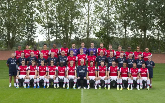 Framed Print : Arsenal First Team Squad 2013-14: The Entire Squad