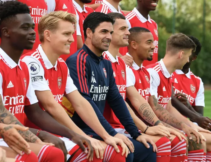 Framed Print : Arsenal First Team Squad 2022-23: Mikel Arteta Leading the Charge Framed Print : Arsenal First Team Squad 2022-23: Mikel Arteta Leading the Charge