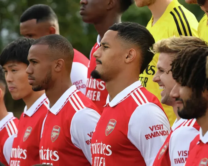 Framed Print : Arsenal First Team Squad 2022-23: William Saliba Steals the Limelight Framed Print : Arsenal First Team Squad 2022-23: William Saliba Steals the Limelight
