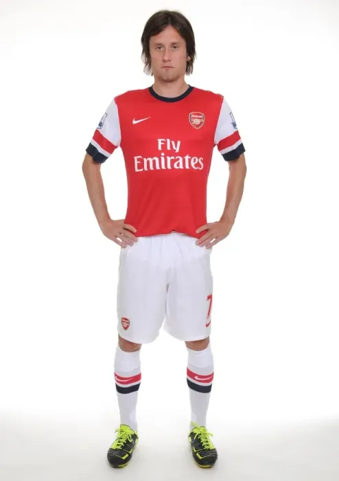 Framed Print : Arsenal Football Club: 2013-14 Squad - Rosicky at First Team Photocall