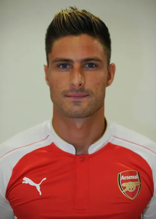 Framed Print : Arsenal Football Club: 2015-16 First Team - Olivier Giroud at Emirates Stadium
