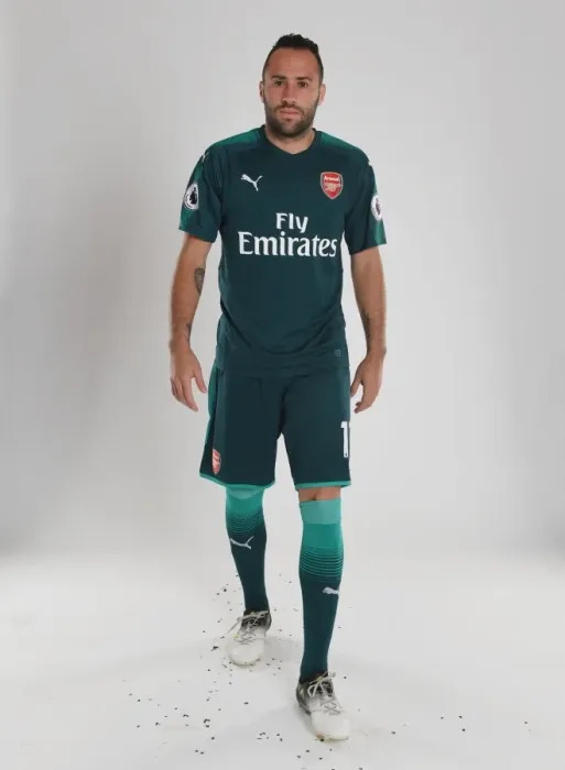 Framed Print : Arsenal Football Club 2017-18: David Ospina at Team Photocall
