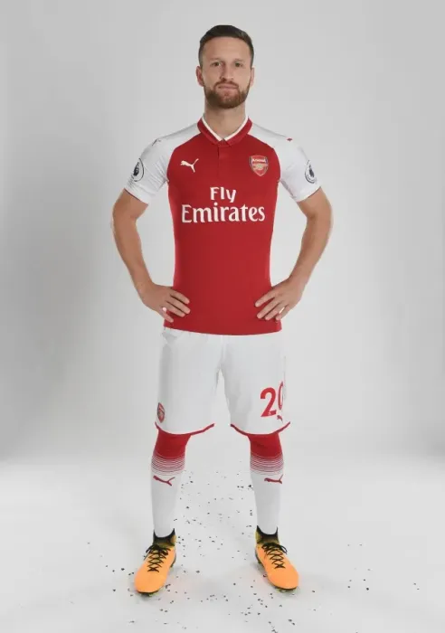 Framed Print : Arsenal Football Club 2017-18: Shkodran Mustafi's Portrait