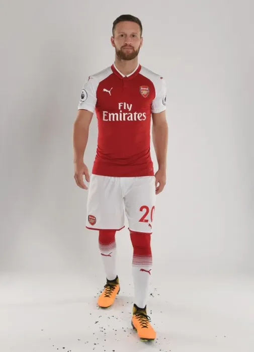 Framed Print : Arsenal Football Club 2017-18: Shkodran Mustafi's Portrait