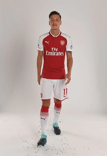 Arsenal Football Club 2017-18 Team: Mesut Ozil at Team Photocall