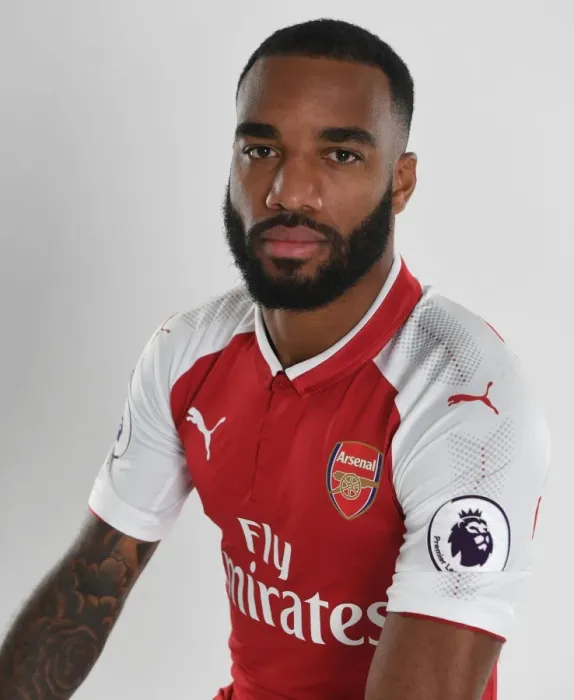Framed Print : Arsenal Football Club 2017-18 Team: Alex Lacazette at Photocall Framed Print : Arsenal Football Club 2017-18 Team: Alex Lacazette at Photocall