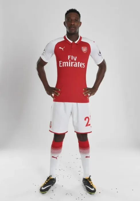 Framed Print : Arsenal Football Club 2017-18 Team Photocall with Danny Welbeck