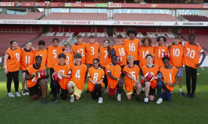 Framed Print : Arsenal Football Club 2022: Uncovering Tomorrow's Talents - Ball Squad Trials