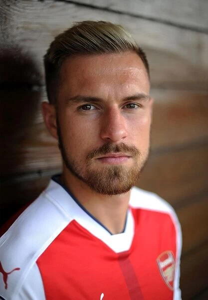 Arsenal Football Club: Aaron Ramsey at 2016-17 First Team Photocall