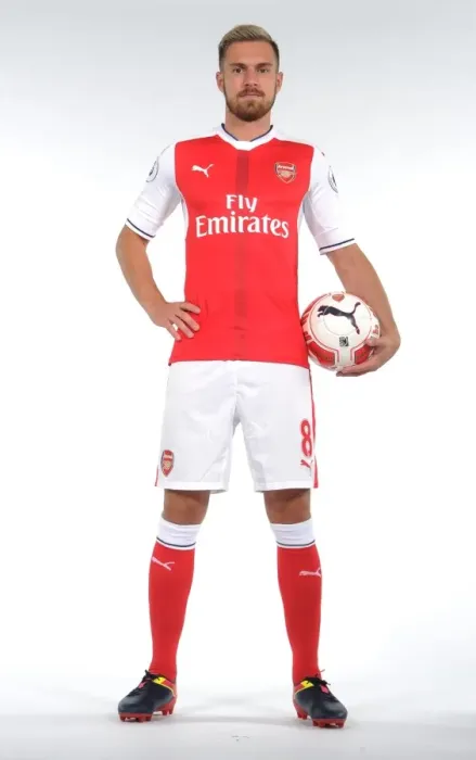 Framed Print : Arsenal Football Club: Aaron Ramsey at 2016-17 Team Photocall