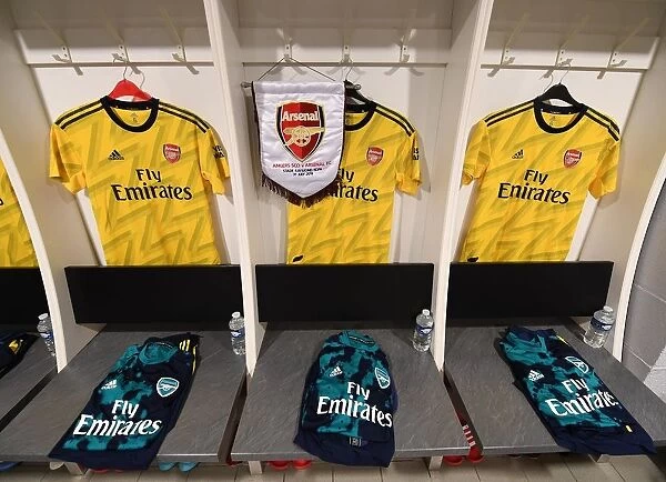 Arsenal Football Club in Angers Changing Room Before Pre-Season Friendly Match