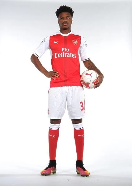 Arsenal Football Club: Chuba Akpom at 2016-17 First Team Photoshoot