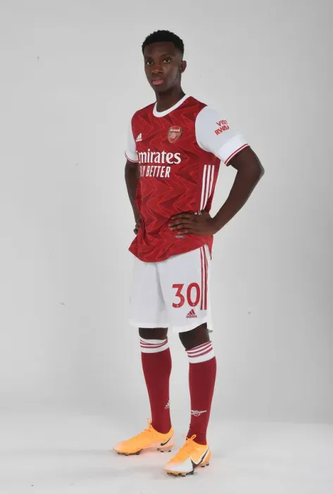 Framed Print : Arsenal Football Club: Eddie Nketiah at 2020-21 First Team Photoshoot Framed Print : Arsenal Football Club: Eddie Nketiah at 2020-21 First Team Photoshoot