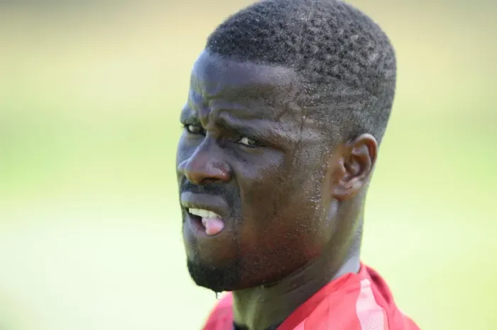 Framed Print : Arsenal Football Club: Emmanuel Eboue at Pre-Season Training, Austria 2010 Framed Print : Arsenal Football Club: Emmanuel Eboue at Pre-Season Training, Austria 2010