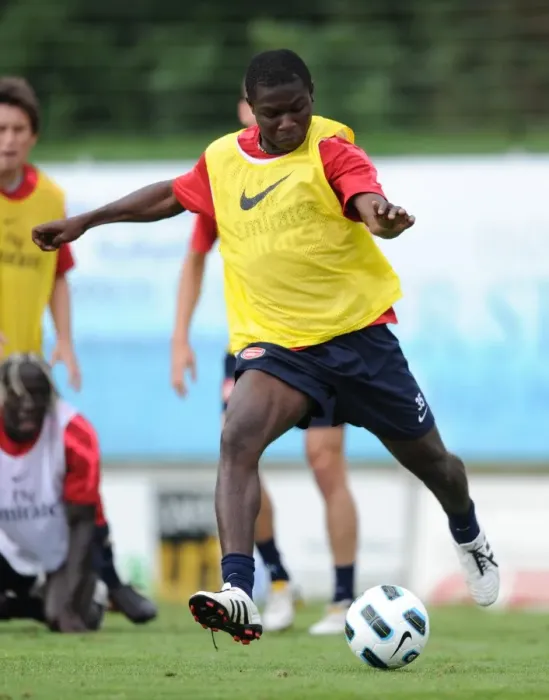 Framed Print : Arsenal Football Club: Emmanuel Frimpong at Pre-Season Training, Austria 2010 Framed Print : Arsenal Football Club: Emmanuel Frimpong at Pre-Season Training, Austria 2010