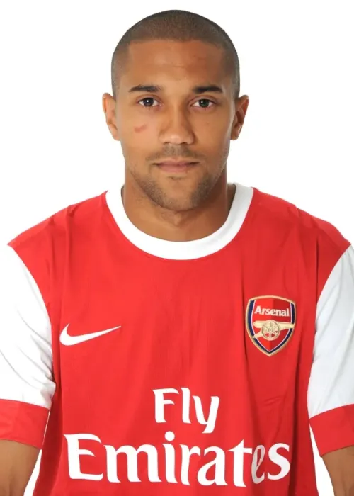 Framed Print : Arsenal Football Club: Gael Clichy at 2010-11 1st Team Photocall and Membersday, Emirates Stadium