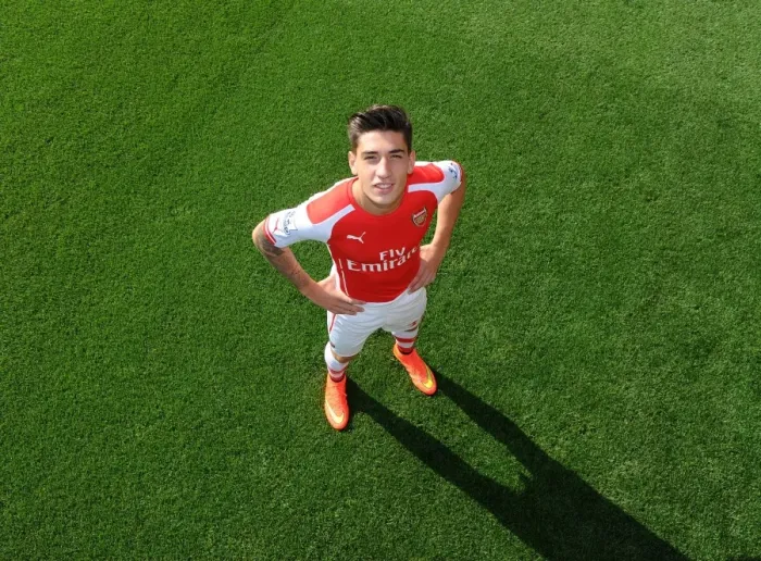 Framed Print : Arsenal Football Club: Hector Bellerin at 2014-15 First Team Photocall, Emirates Stadium Framed Print : Arsenal Football Club: Hector Bellerin at 2014-15 First Team Photocall, Emirates Stadium