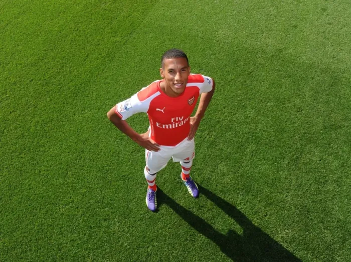 Framed Print : Arsenal Football Club: Isaac Hayden at 2014-15 First Team Photocall, Emirates Stadium Framed Print : Arsenal Football Club: Isaac Hayden at 2014-15 First Team Photocall, Emirates Stadium