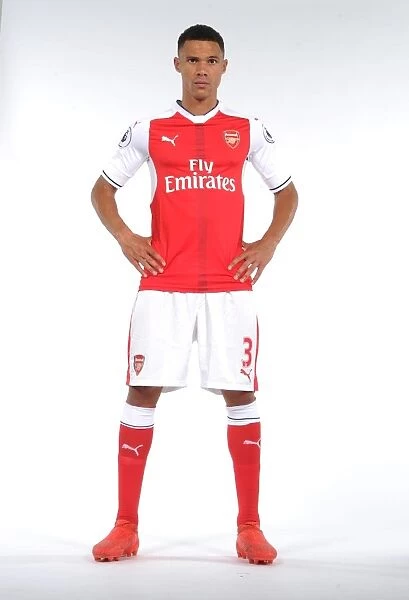 Arsenal Football Club: Kieran Gibbs at 2016-17 First Team Photocall