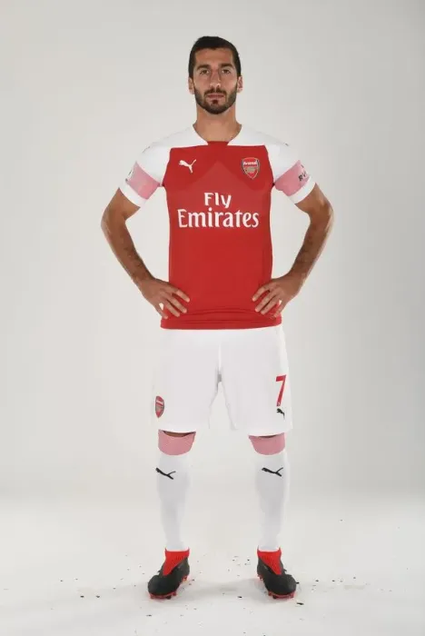 Framed Print : Arsenal Football Club: Mkhitaryan at 2018 / 19 First Team Photo Call