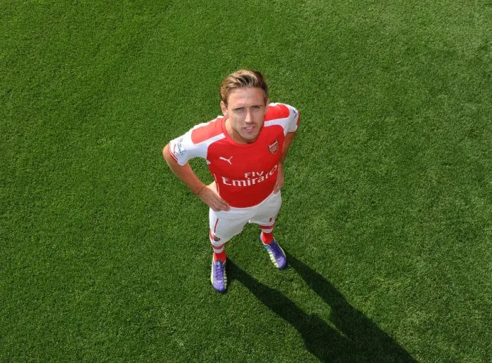 Framed Print : Arsenal Football Club: Nacho Monreal at 2014 / 15 First Team Photocall, Emirates Stadium Framed Print : Arsenal Football Club: Nacho Monreal at 2014 / 15 First Team Photocall, Emirates Stadium