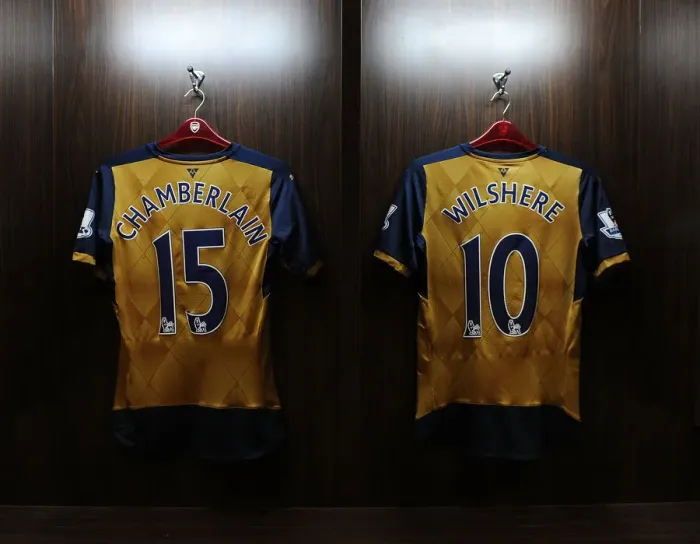 Framed Print : Arsenal Football Club: Oxlade-Chamberlain and Wilshere in Preparation for Arsenal v Singapore XI