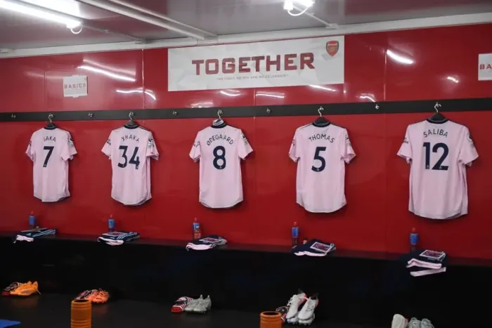 Framed Print : Arsenal Football Club: Pre-Match Huddle in Crystal Palace's Selhurst Park (Premier League 2022-23)