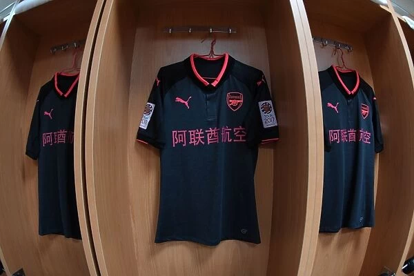 Arsenal Football Club: Pre-Season Friendly against Bayern Munich - Arsenal Kit Setup in Shanghai, 2017