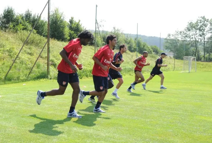 Framed Print : Arsenal Football Club: Pre-Season Training in Austria, 2010