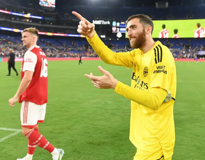 Framed Print : Arsenal Football Club in Pre-Season USA Tour: Matt Turner Post-Match at M&T Bank Stadium, Baltimore