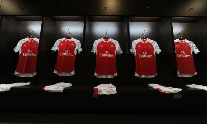 Framed Print : Arsenal Football Club: Preparing for Battle Against Everton - Barclays Asia Trophy 2015-16