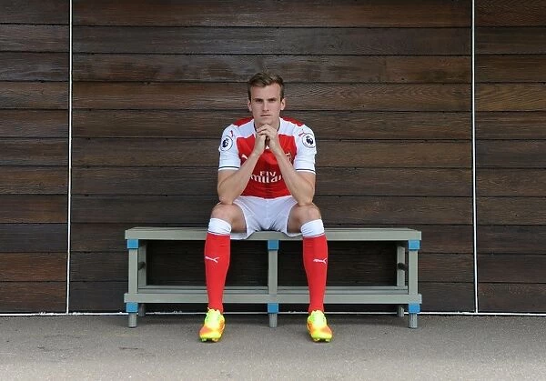 Arsenal Football Club: Rob Holding at 2016-17 First Team Photocall