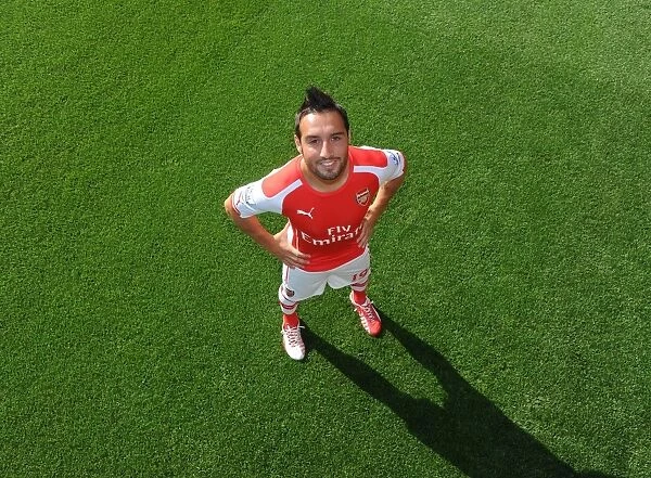 Arsenal Football Club: Santi Cazorla at 2014-15 First Team Photocall, Emirates Stadium