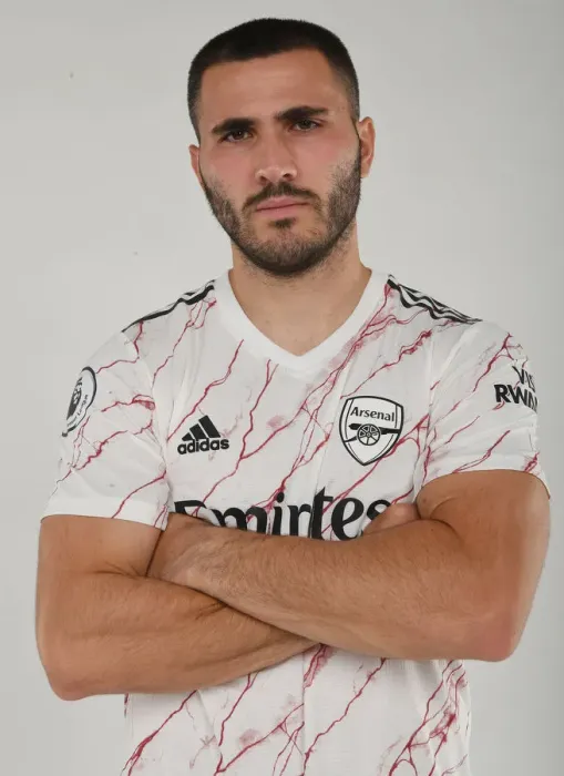 Framed Print : Arsenal Football Club: Sead Kolasinac Trains with the First Team (2020-21)