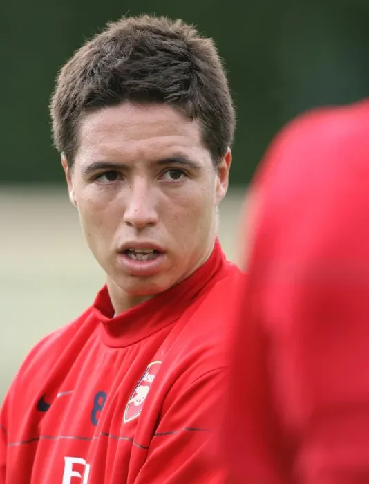Framed Print : Arsenal Football Club: Training with Samir Nasri in Austria, 2008