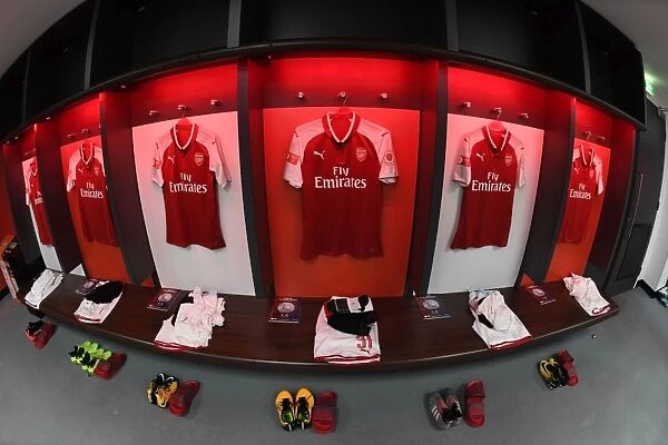 Arsenal Football Club: Unity in the Changing Room Before the FA Community Shield (Arsenal vs. Chelsea, 2017-18)