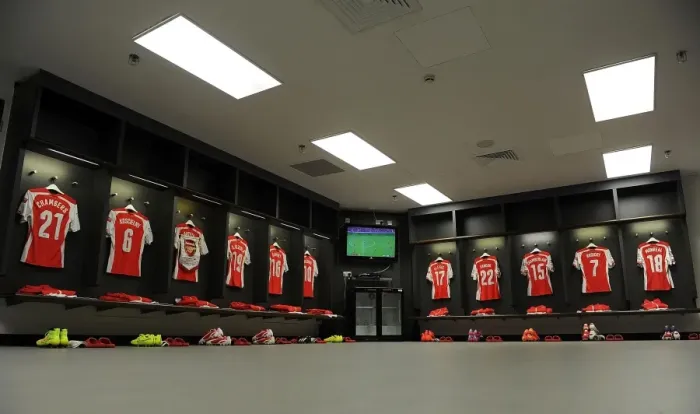 Framed Print : Arsenal Football Club: Unity in the Changing Room before the FA Community Shield Battle (Arsenal vs Manchester City, 2014) Framed Print : Arsenal Football Club: Unity in the Changing Room before the FA Community Shield Battle (Arsenal vs Manchester City, 2014)