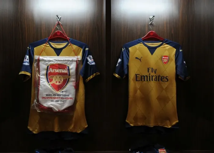 Framed Print : Arsenal Football Club: Unity Before the Match - Arsenal v Singapore XI (Barclays Asia Trophy) Framed Print : Arsenal Football Club: Unity Before the Match - Arsenal v Singapore XI (Barclays Asia Trophy)