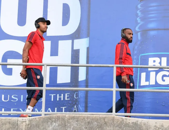 Framed Print : Arsenal Forwards Aubameyang and Lacazette: Pre-Season Showdown at Colorado Rapids (2019) Framed Print : Arsenal Forwards Aubameyang and Lacazette: Pre-Season Showdown at Colorado Rapids (2019)