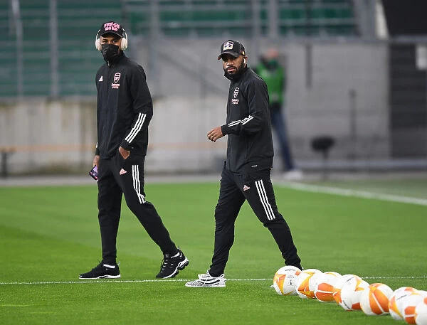 Arsenal Forwards Aubameyang and Lacazette Prepare for Rapid Vienna Clash in Europa League